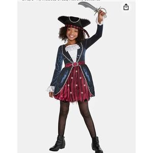 New Pirate Sparkle Costume - Light Up Skirt Size Small 4-6